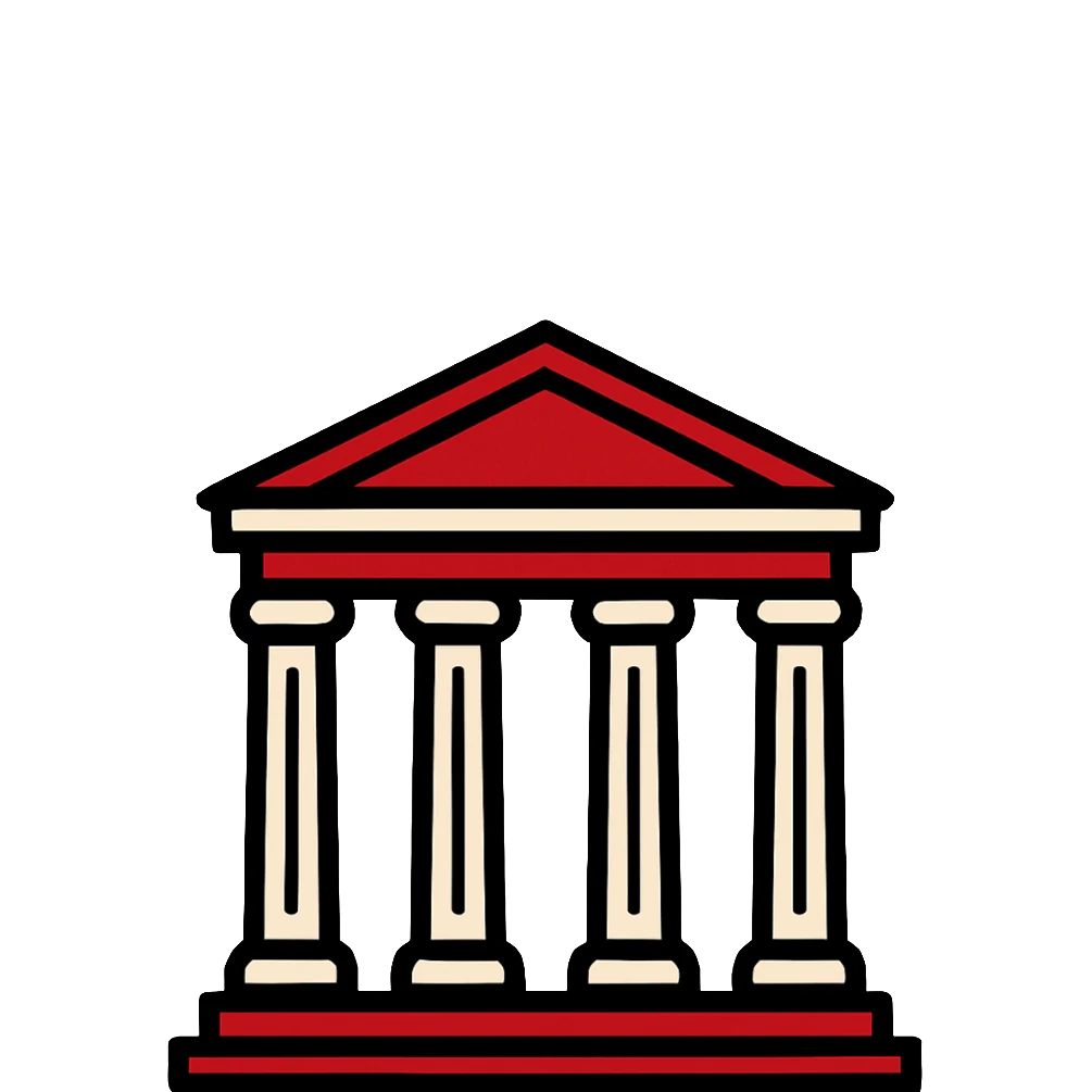 Themenarchitektur: antiker Tempel mit vier Säulen – strukturierte, kanalübergreifende Content-Strategie Themenarchitektur: antiker Tempel mit vier Säulen – strukturierte, kanalübergreifende Content-Strategie